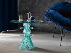 Tavolino di servizio in vetro&nbsp;TURCHINA - T.D. TONELLI DESIGN