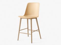 Sgabello da cucina in polipropilene con schienale&nbsp;RELY HW128 - &TRADITION