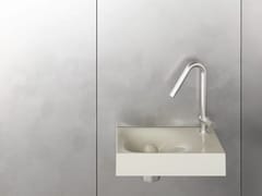 Lavabo da appoggio o sospeso in ceramica&nbsp;RITUEL CREMA - TRONE