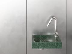 Lavabo da appoggio o sospeso in ceramica&nbsp;RITUEL VERDE SCREZIATO - TRONE