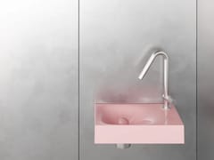 Lavabo da appoggio o sospeso in ceramica&nbsp;RITUEL ROSA - TRONE
