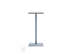 Tavolino quadrato alto in acciaio e cemento&nbsp;CREMINO - TRUE DESIGN