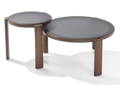 Tavolino rotondo basso in legno&nbsp;CUTE - TRUE DESIGN