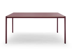 Scrivania quadrata in acciaio e legno&nbsp;SAREK - TRUE DESIGN