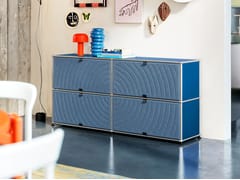 Mobile ufficio in acciaio&nbsp;USM HALLER SOFT PANEL - BLUE - USM MODULAR FURNITURE