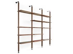 LIBRERIA COMPONIBILE A PARETE A GIORNO IN LEGNO&nbsp;LARRY - ULIVI SALOTTI