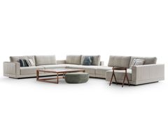 Divano modulare in pelle&nbsp;MONROE SECTIONAL - ULIVI SALOTTI