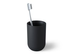 Portaspazzolino da appoggio in resina&nbsp;JUNIP - UMBRA