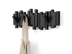 Appendiabiti da parete in plastica riciclata&nbsp;STICKS 5 - UMBRA