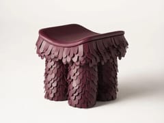 Sgabello in cuoio e legno&nbsp;BETSY - UNIQKA EV OFIS URUNLERI TASARIM SAN VE TIC LTD STI