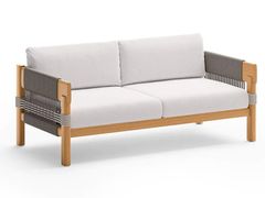 Divano da giardino in teak a 2 posti&nbsp;CORA - UNOPI�