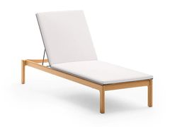 Lettino da giardino reclinabile imbottito in textilene&nbsp;CORA - UNOPI�