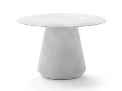 Tavolo da giardino rotondo con base centrale&nbsp;CORA - UNOPI�