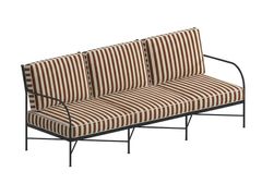 Divano da giardino imbottito in ferro a 3 posti&nbsp;IGEA - UNOPI�