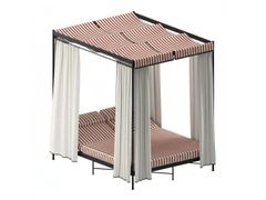 Letto da giardino in ferro a baldacchino&nbsp;IGEA - UNOPI�