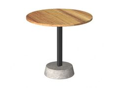 Tavolino da giardino in cemento con base centrale&nbsp;PERTRE - UNOPI�