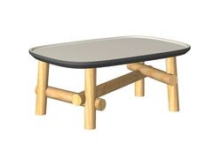 Tavolino da giardino basso in ceramica&nbsp;SYMI - UNOPI�