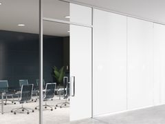 Parete divisoria in vetro con controllo della privacy&nbsp;VK REVERSE - PARETI VETRATE - VITRIK
