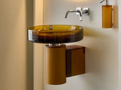 Lavabo sospeso rotondo in resina&nbsp;NILO - VALLV� USA AND EXPORT