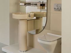 Lavabo freestanding rotondo in resina&nbsp;NILO - VALLV� USA AND EXPORT