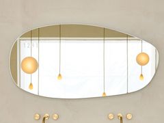 Specchio bagno ovale con illuminazione integrata da parete&nbsp;DOT - VALLV� USA AND EXPORT