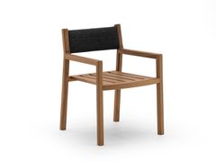 Poltroncina da giardino in legno massello con braccioli&nbsp;GIANNA - VARASCHIN
