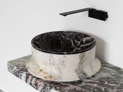 Lavabo in appoggio in pietra massello&nbsp;LAVA - VASELLI MARMI