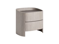Comodino in legno impiallacciato con cassetti&nbsp;BURKINA - VICAL HOME