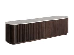 Mobile TV basso in mango con ante a battente&nbsp;CENVES - VICAL HOME