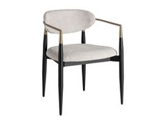 Sedia imbottita in tessuto con braccioli&nbsp;CROSSAC - VICAL HOME