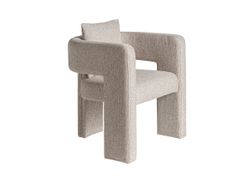 Sedia imbottita in tessuto con braccioli&nbsp;HALBLECH - VICAL HOME