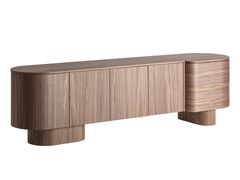 Mobile TV in legno impiallacciato con cassetti&nbsp;KEXBY - VICAL HOME