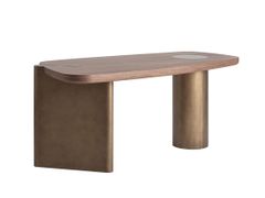 Scrivania in legno impiallacciato&nbsp;LAUSANA - VICAL HOME