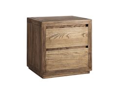 Comodino rettangolare in olmo con cassetti&nbsp;NORVIK - VICAL HOME