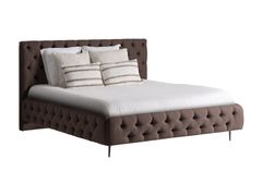 Letto in tessuto con testiera capitonn�&nbsp;OSLO - VICAL HOME