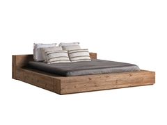 Letto matrimoniale in legno di recupero&nbsp;TRUEL - VICAL HOME