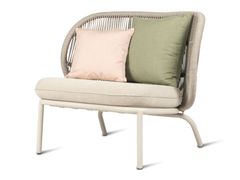 Poltrona da giardino in corda con seduta imbottita&nbsp;KODO LOUNGE - VINCENT SHEPPARD