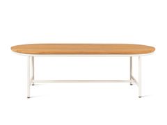 Tavolino da giardino basso ovale in alluminio e legno&nbsp;WICKED - VINCENT SHEPPARD