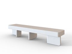 Panchina in pietra ricostruita senza schienale&nbsp;FLAT - VISCIO URBAN DESIGN