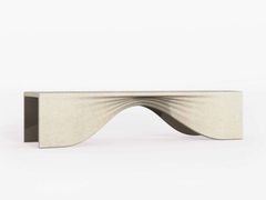 Panchina in pietra ricostruita senza schienale&nbsp;PAPILLON - VISCIO URBAN DESIGN