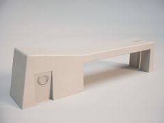 Panchina in pietra ricostruita senza schienale&nbsp;REALE - VISCIO URBAN DESIGN