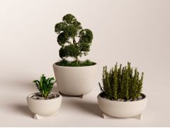 Fioriera rotonda in pietra ricostruita&nbsp;TRIA - VISCIO URBAN DESIGN