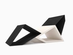 Seduta da esterni in pietra ricostruita e acciaio verniciato a polvere&nbsp;TRILOGY - VISCIO URBAN DESIGN