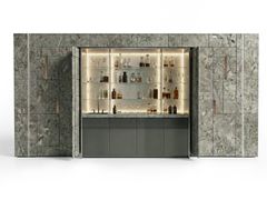 Cucina a scomparsa in marmo&nbsp;DUNCAN - VISIONNAIRE BY IPE