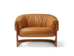 Poltrona a sbalzo in pelle con braccioli&nbsp;HAMPSHIRE - VISIONNAIRE BY IPE