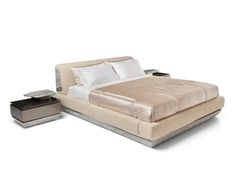 Letto imbottito matrimoniale in tessuto&nbsp;PRELUDE - VISIONNAIRE BY IPE