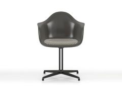Sedia in fibra di vetro con seduta imbottita con braccioli&nbsp;DAL FIBERGLASS CHAIR - VITRA