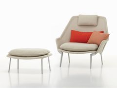 Poltrona in tessuto&nbsp;SLOW CHAIR & OTTOMAN - VITRA