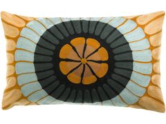 Cuscino rettangolare ricamato in cotone&nbsp;ZENO - VIVARAISE