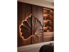 Armadio in betulla su misura&nbsp;WALNUT BROWN WARDROBE - WANSHEMUYE